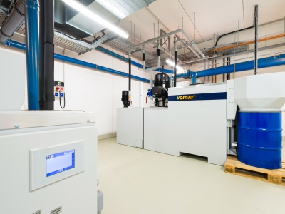 Při návrhu řešení pro práci s procesním olejem se kladl důraz na maximální energetickou úspornost